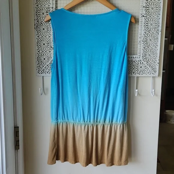 Boston Proper Hombre Sleeveless Top sz‎ M Blue - Picture 8 of 13